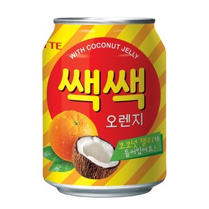 韓国食品 ロッテ セックセックオレンジジュース 238ml (缶)　韓国飲料