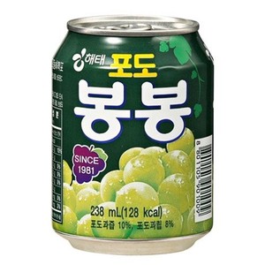 韓国食品 ヘテ ぶどうボンボンジュース 238ml 韓国飲料 葡萄ゴロゴロ