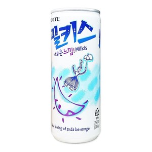韓国食品 ロッテ ミルキス 250ml (缶) 韓国飲料 乳性炭酸飲料