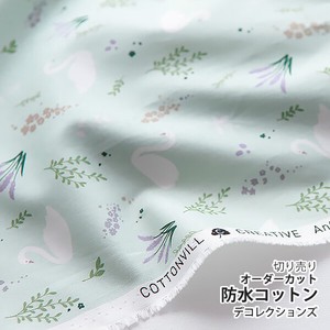 Fabric Waterproof Cotton Mint Design Fabric 1m Unit Cut Sales