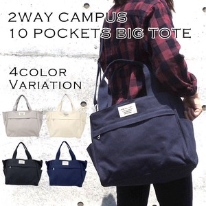 Tote Bag Shoulder Student Trip 2-Way Diaper Bags Pocket Canvas Diagonally