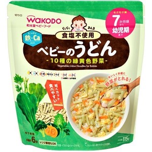 Asahi Group Foods Raku Raku Manma Baby's Udon 10 kinds of green and yellow vegetables