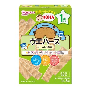 Asahi Group Foods Snack for 1 year old and up + DHA Wafers Yogurt flavor