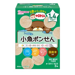 Asahi Group Foods Snack for 1 year old and up + DHA Small Fish Crackers