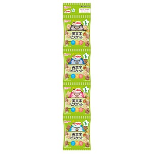 Asahi Group Foods Snack for 1 year old and up + DHA Alphabet Biscuit 4 Pack