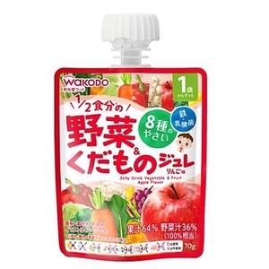 Asahi Group Foods Jule Drink for 1 year old and up 1 2 Vegetables Apple Flavor