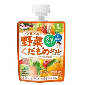 Asahi Group Foods Jule Drink for 1 year old and up 1 2 Vegetables Orange Flavor