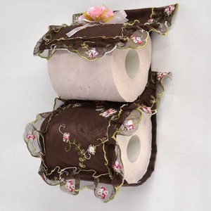 Toilet Paper Holder Tulle Lace