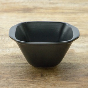 15.5cmボウル ブラック square pottery