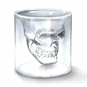 骸骨頭蓋骨グラスグラスバーアイデア二重透明グラス  ZCLB004