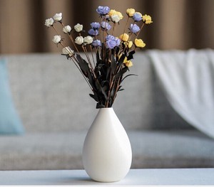 シンプルな陶磁器の花瓶乾燥花器  ZJEB1486