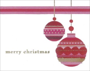 ミニグリーティングカード クリスマス「飾り」 メッセージカード