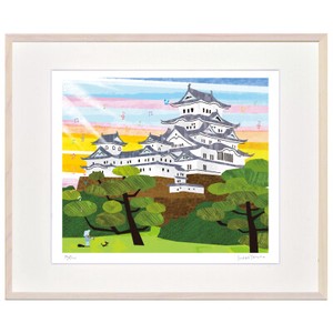 【2021秋冬】人気イラストレーターはりたつお「姫路城(日本)」ジクレー　四つ切