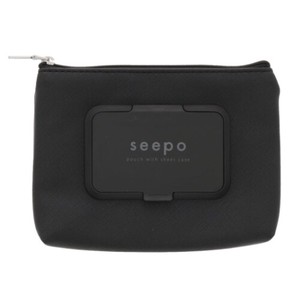 【ポーチ】seepo smart シートケース付き機能性ポーチ ブラック