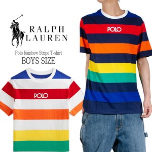 (ラルフローレン)  Tシャツ　マルチボーダー　USAボーイズサイズ 【POLO RALPH LAUREN】
