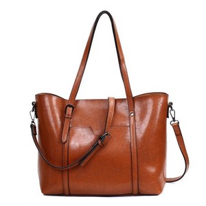 Shoulder Bag Brown Leather Large Capacity Ladies Autumn/Winter
