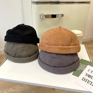 韓国風 帽子 コーデュロイ フィッシャーマン キャップ  ハット 防寒 UV対策 紫外線対策