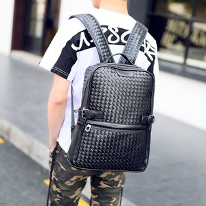 Men's Backpack Business Bag Handbag Weaving Waterproof Bag Large capacity