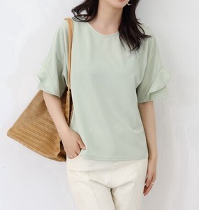 Button Shirt/Blouse Spring/Summer Casual Ladies' Short-Sleeve NEW