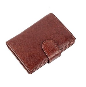 Trifold Wallet Cattle Leather Pocket Genuine Leather