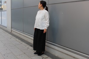 【2021年秋冬】日本製 フレンチリネンロングワイドパンツ　№617437