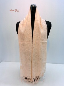秋冬新作）スカーフ　シルクジャガード蜂の巣柄日本製ロングスカーフ