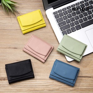 Wallet Pocket Compact Genuine Leather Anti-skimming