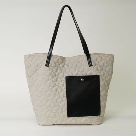 Big Al Star Pattern Kilting Face Tote Bag A4 Import Japanese Products At Wholesale Prices Super Delivery