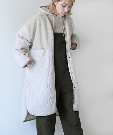 人気商品につき追加 トレンド素材切替 ボアキルティングコート 即納 の商品ページ 卸 仕入れサイト スーパーデリバリー