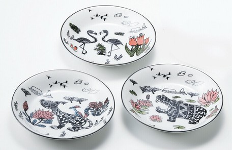17年新製品 ワニャマ カレー皿3p木箱入 日本製 美濃焼 軽量皿 陶器 磁器 動物 食器 ギフト 22新作 40個セットで送料込 生活雑貨 食器 キッチン Heronatures Com
