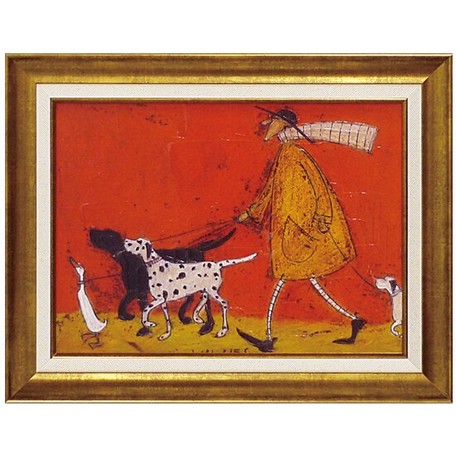癒し 絵 絵画○サムトフト アートフレーム「7匹のシスターと灯台