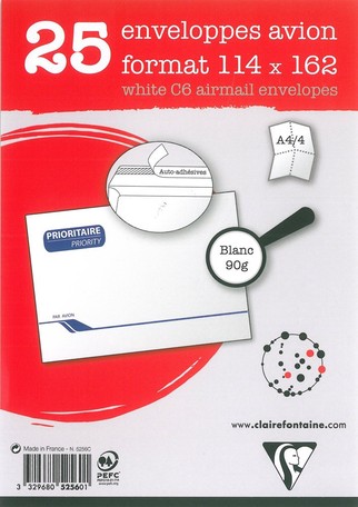 クレールフォンテーヌ エアーメール用封筒 ポストカードサイズ C6 洋2 の商品ページ 卸 仕入れサイト スーパーデリバリー