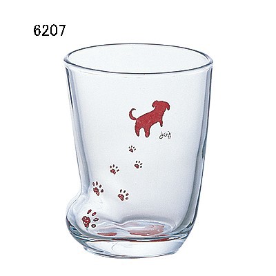 足あとグラス いぬ かわいい 犬 肉球 わんこ ガラス 戌 の商品ページ 卸 仕入れサイト スーパーデリバリー
