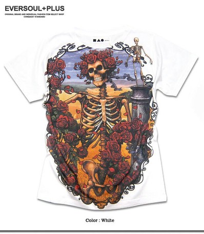 圧倒的な存在感 フルカラーインクジェットプリントのスカル ローズがインパクト大の半袖tシャツの商品ページ 卸 仕入れサイト スーパーデリバリー 圧倒的な存在感 フルカラーインクジェットプリントのスカル ローズがインパクト大の半袖tシャツの商品ページ 卸 仕入れサイト スーパーデリバリー
