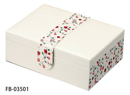 Flower Jewelry Box Gift Present Leather Import Japanese Products At Wholesale Prices Super Delivery