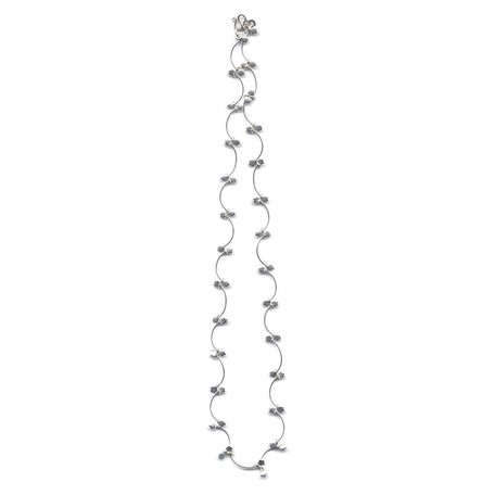 Silver 925 Silver Necklace Wire Flower Ladies Chain Import Japanese Products At Wholesale Prices Super Delivery