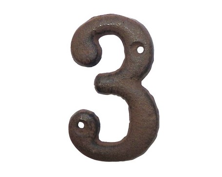 De Courage Number Hook Matching Antique Iron Objects Ornament