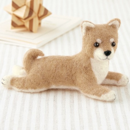 柴犬 伏せポーズ フェルト羊毛 手作りキット 日本製 犬 の商品ページ 卸 仕入れサイト スーパーデリバリー