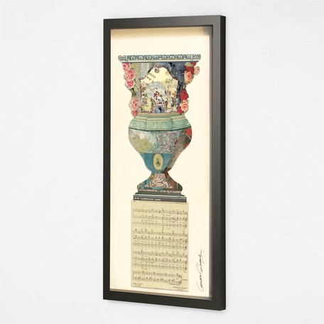 Collage Series Antique Flower Vase Export Japanese Products To