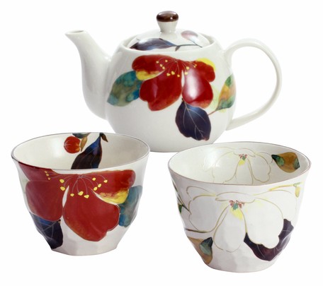 美濃焼ギフト 花かいろうポット茶器の商品ページ 卸 仕入れサイト スーパーデリバリー
