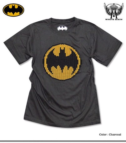 バットマン ミニットマース ヘリンボーン柄でバットマンマークを模ったフロッキープリントtシャツ の商品ページ 卸 仕入れサイト スーパーデリバリー