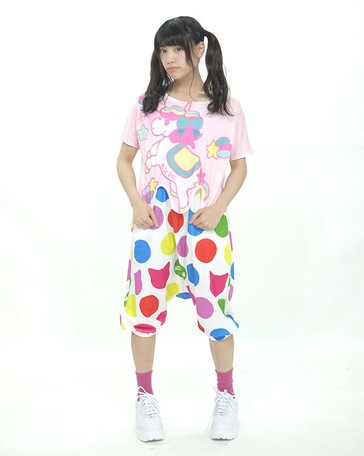 Unicorn T Shirt Short Dance Costume Hip Hop Export Japanese