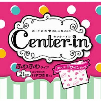 センターインふわふわタイプふつうの日羽つき6枚 生理用品 の商品