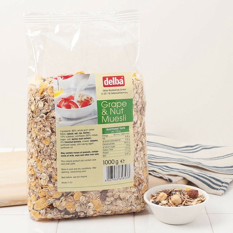 Delba グレープ ナッツミューズリー 1kg の商品ページ 卸 仕入れサイト スーパーデリバリー