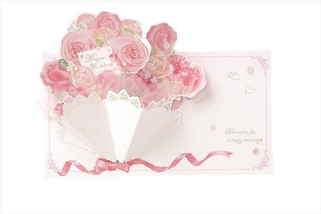 結婚祝い レースポップアップカード 花束 の商品ページ 卸 仕入れサイト スーパーデリバリー