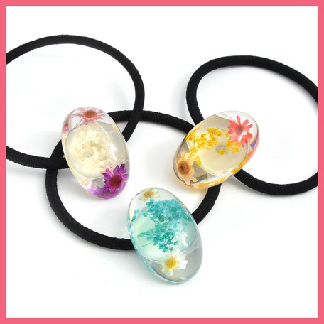 Mix Dry Flower Clear Hair Elastic Export Japanese Products To