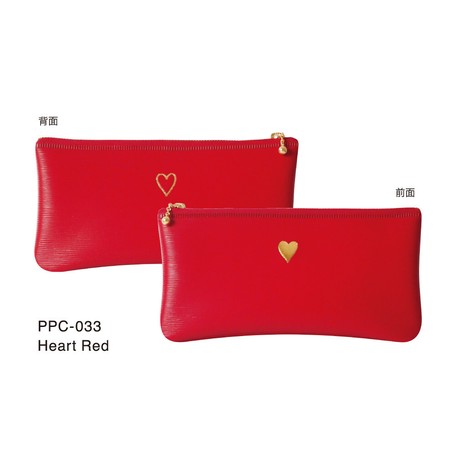 One Point Flat Pencil Case Heart Both Sides Foil Stamping Import Japanese Products At Wholesale Prices Super Delivery One Point Flat Pencil Case Heart Both Sides Foil Stamping Import Japanese Products At Wholesale Prices Super Delivery