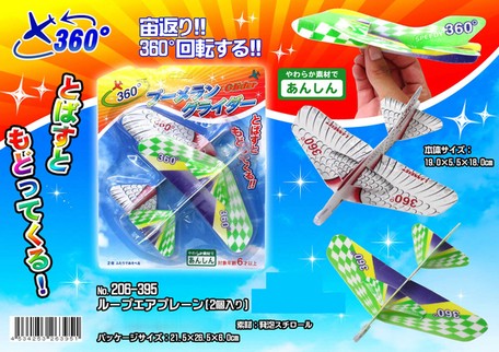 boomerang airplane toy