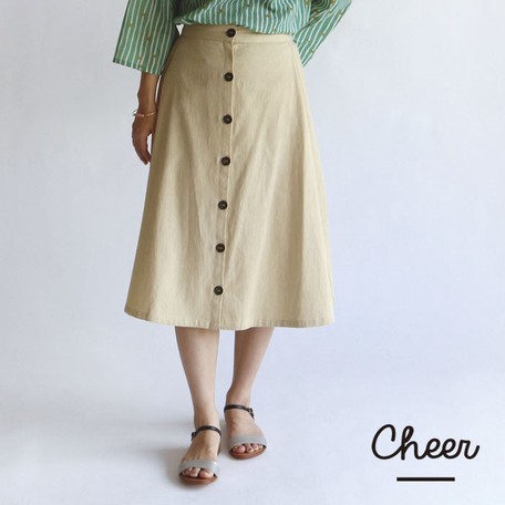 Cotton Drill Skirt | Import Japanese 