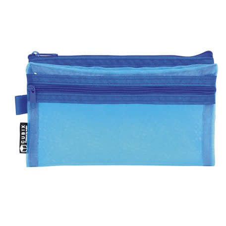 Pencil Case Mesh Two Sky Blue Export Japanese Products To The